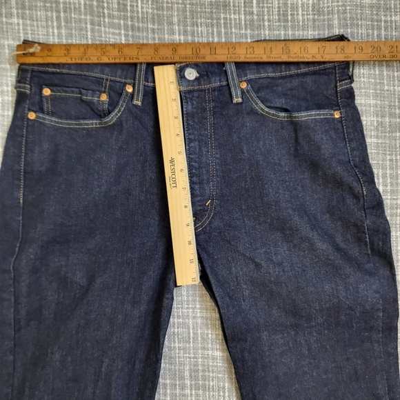 Levi's 514 Flex Straight Fit Jeans Dark Wash Blue Men's 38 (Actual 37x31) - Picture 5 of 11